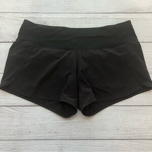 Lululemon Run Time Shorts - Black Size 8
